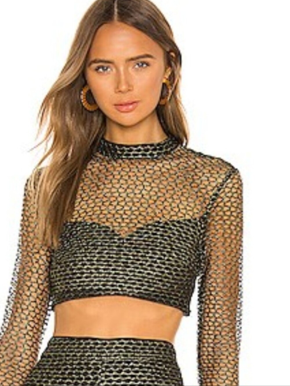 Rae top Black & Gold